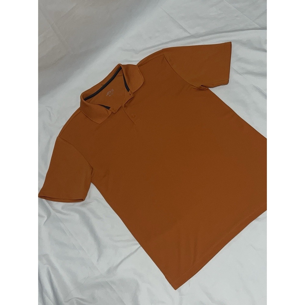 BCG Men's Polo Shirt Moisture Wicking Size Medium Orange Academy Sports Read